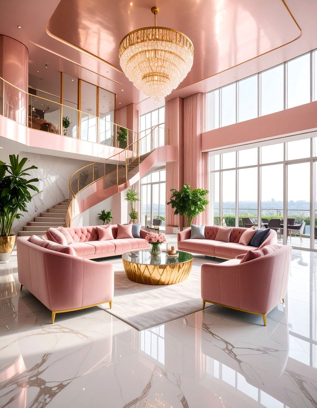 Glam Metallic Loft Luxe - 25 Loft Ideas