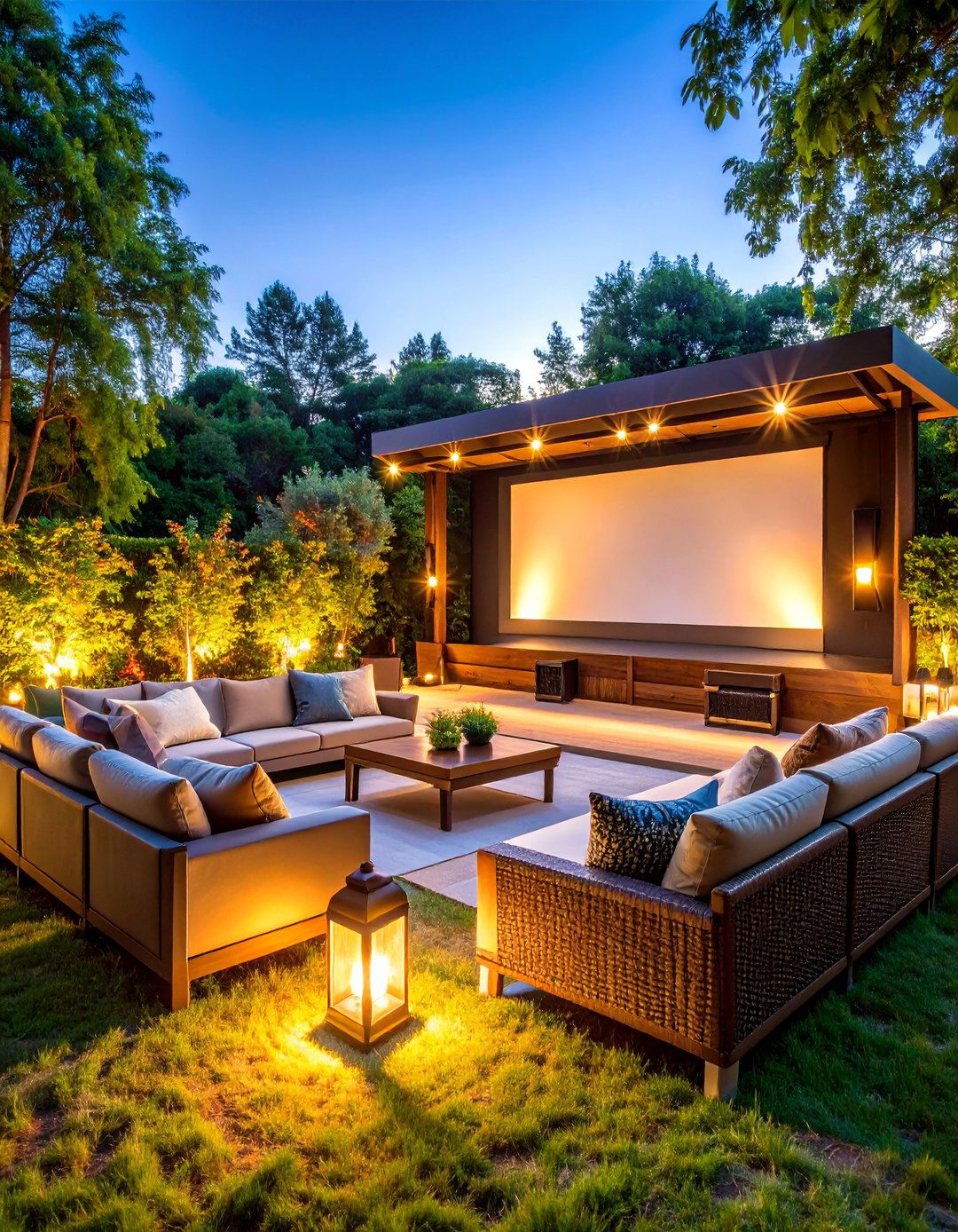 Glamorous Outdoor Movie Theater Setup - 25 Backyard Decor Ideas