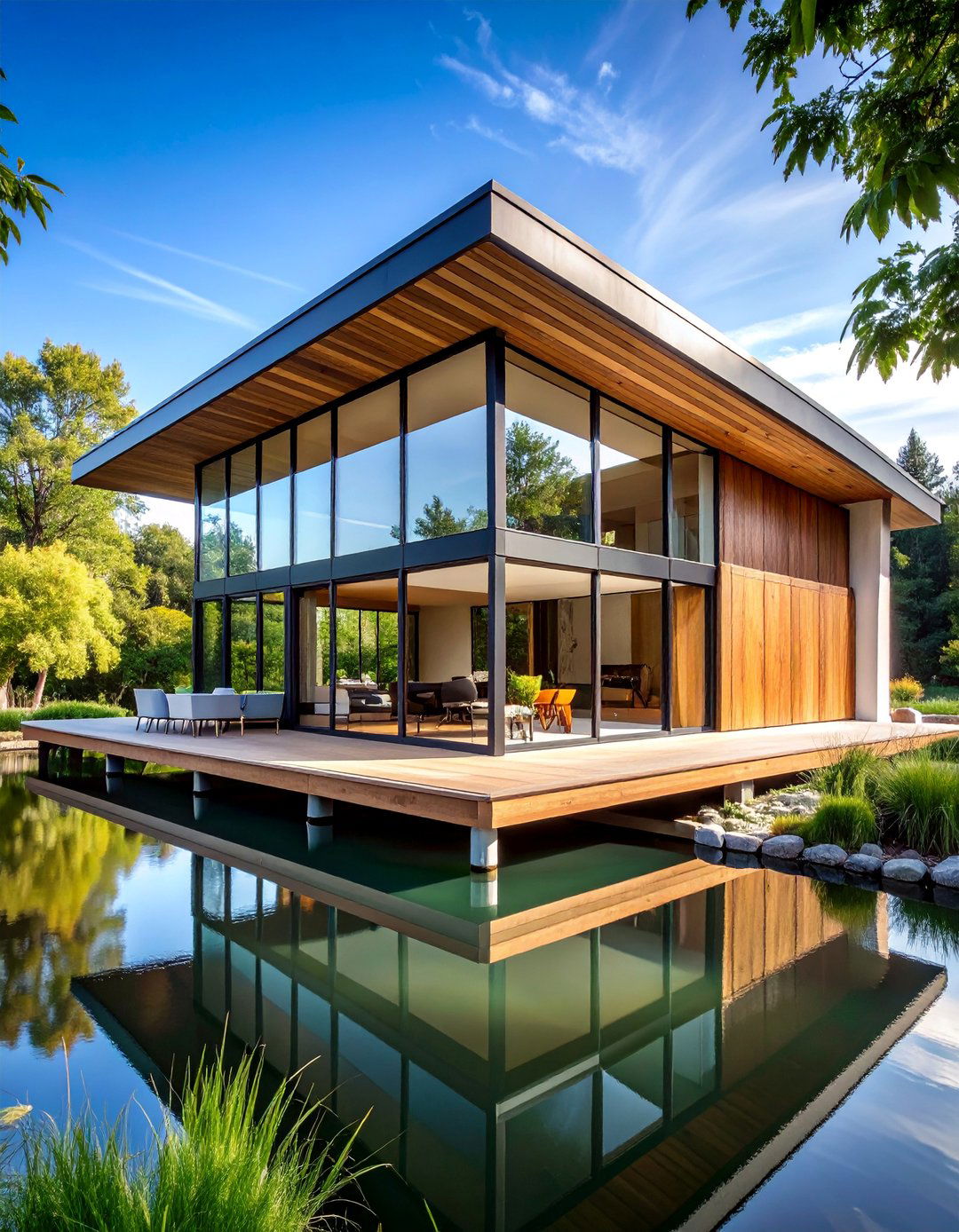 Glass Curtain Wall Mid Century Modern Exterior - 25 Mid-Century Modern Exterior Home Ideas