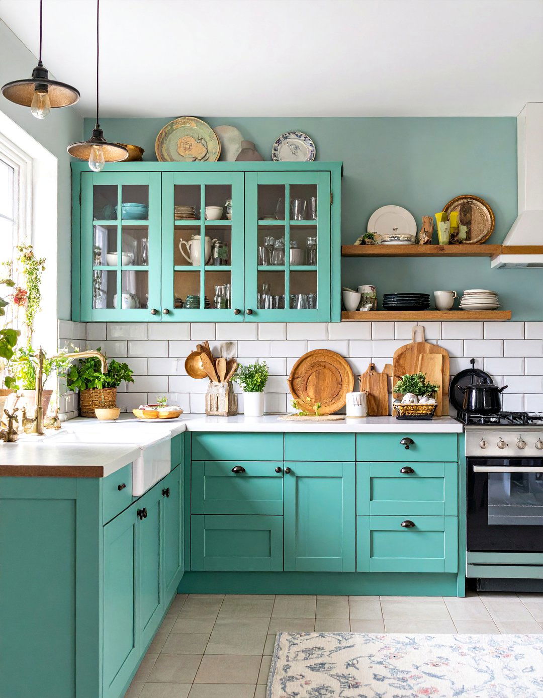 Glass Front Cabinet Country Kitchen - 25 Country Kitchen Ideas