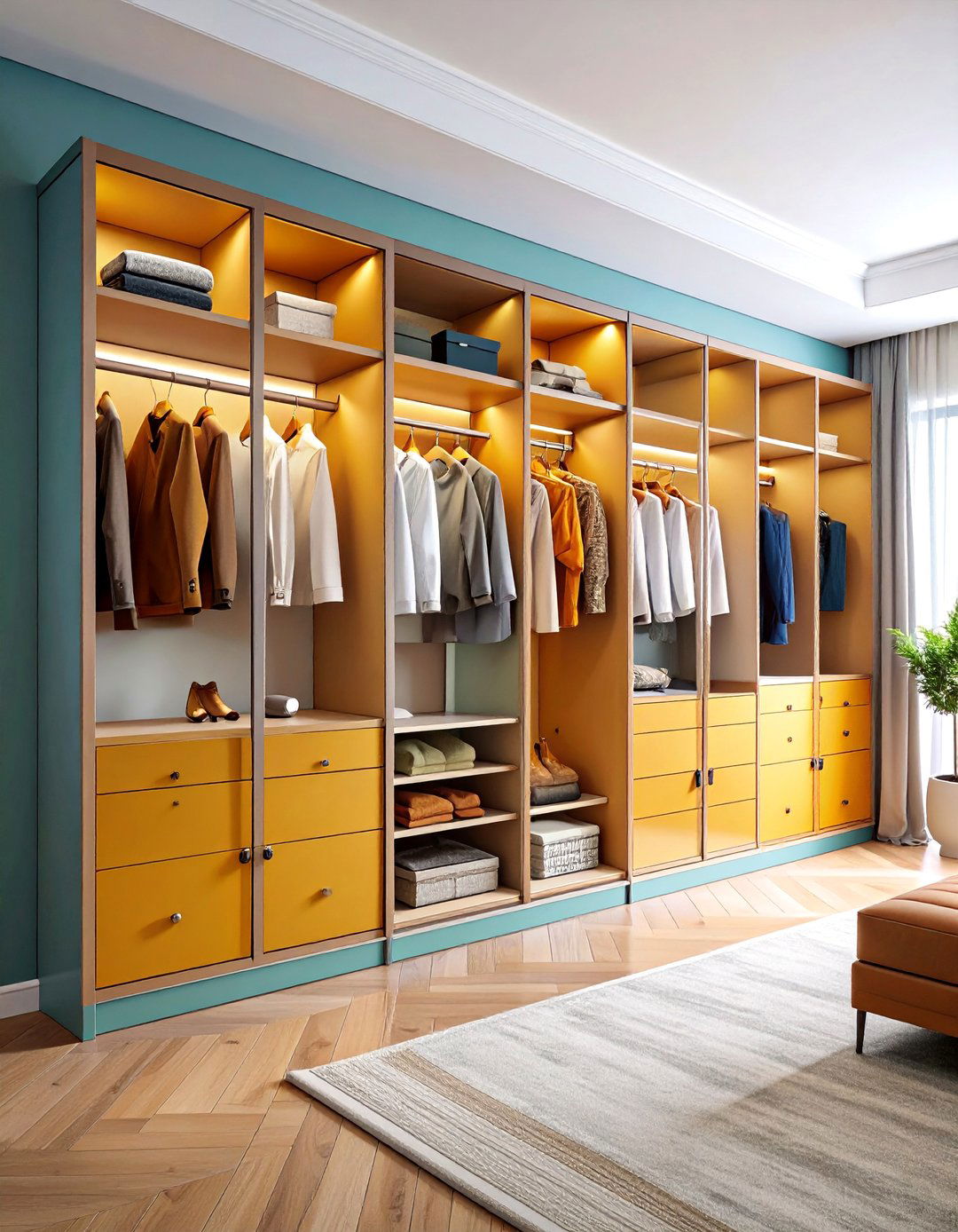 Glass Front Cabinet Sloped Display Closet - 25 Sloped Ceiling Closet Ideas