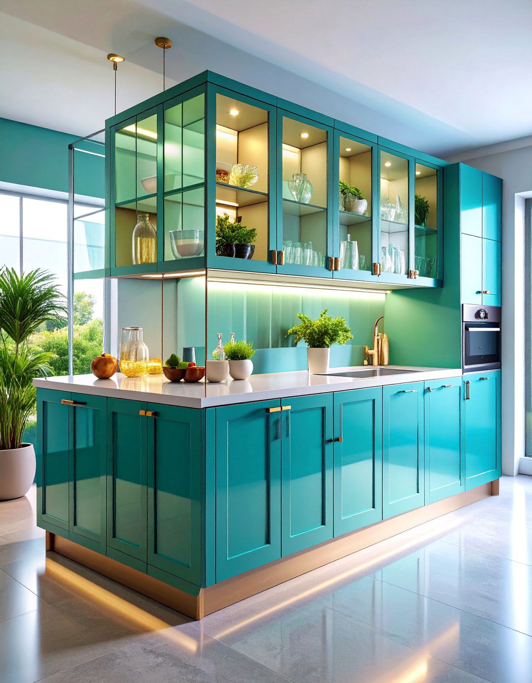 Glass Front Cabinetry Kitchen with Display Luxury - 25 Luxury Kitchen Ideas