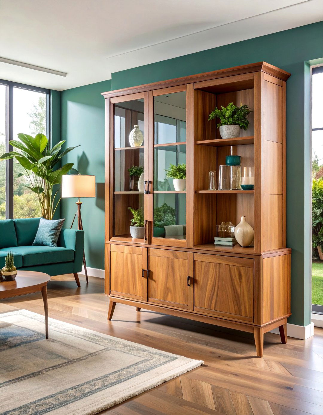 Glass Front Corner Curio Cabinet - 25 Corner Cabinet Ideas
