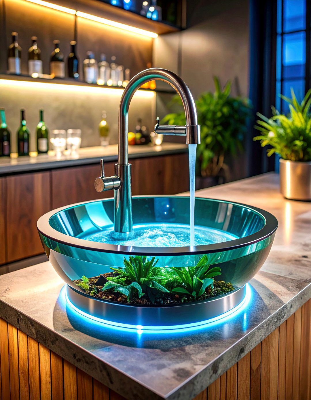 Glass Rinser Bar Sink Innovation - 25 Kitchen Sink Ideas