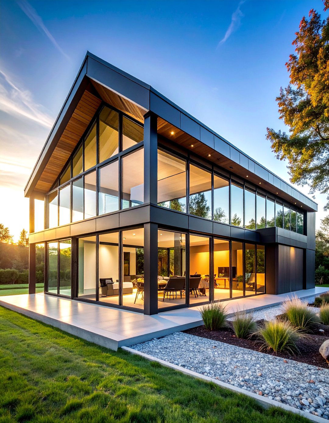 Glass and Steel Modern Barn House - 25 Barn House Exterior Ideas