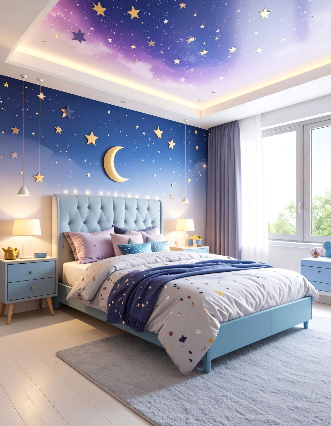 Glitter Galaxy Unicorn Bedroom - 25 Unicorn Bedroom Ideas