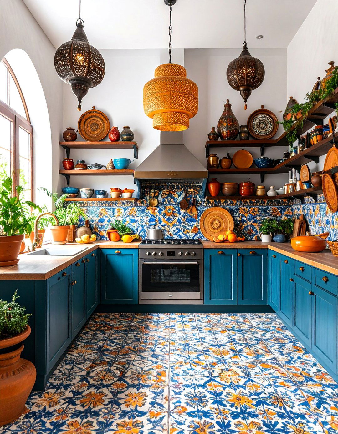 Global Eclectic Kitchen with Cultural Influences - 25 Eclectic Kitchen Ideas