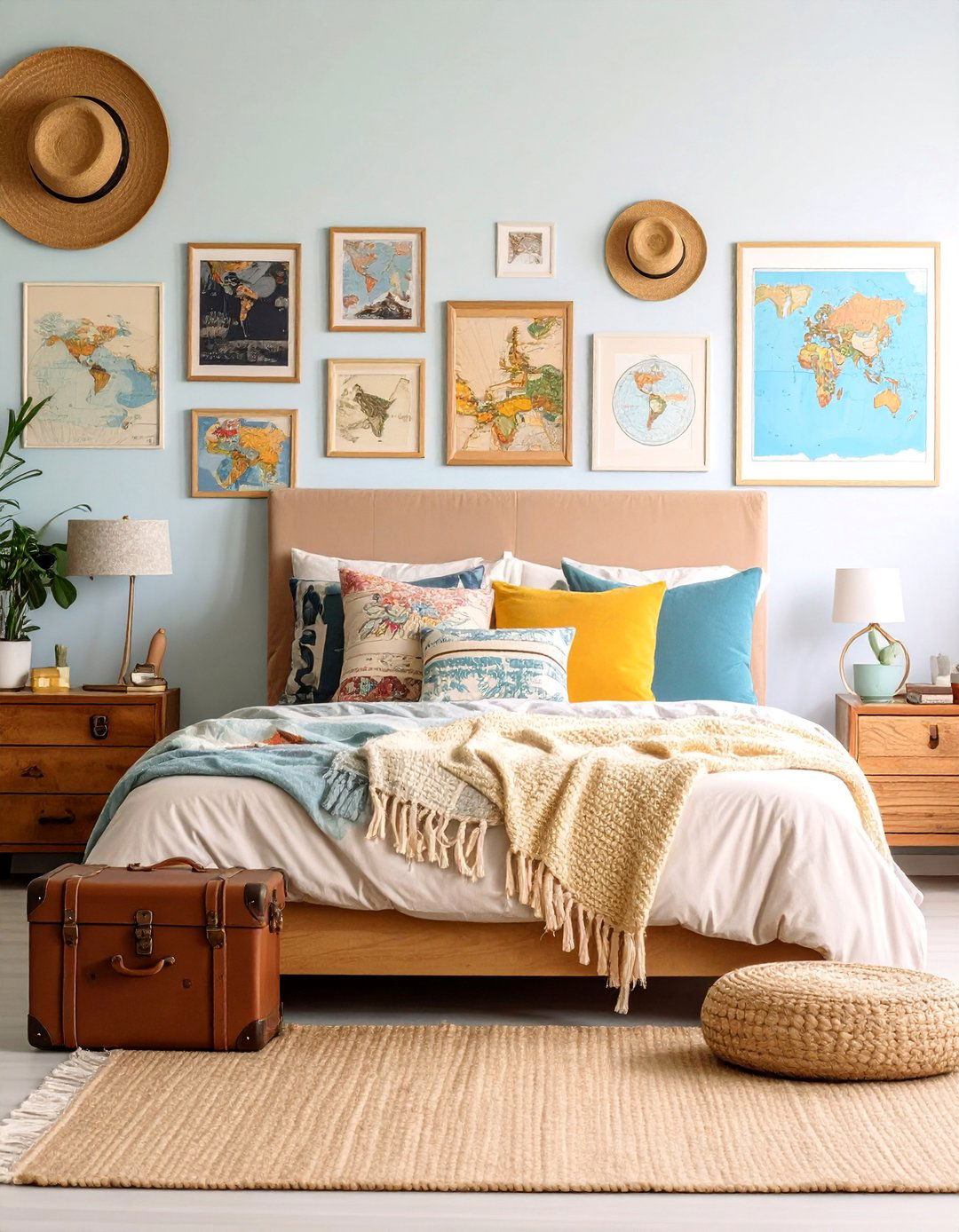 Global Gallery Wall Bedroom Adventure - 25 Boho Room Ideas