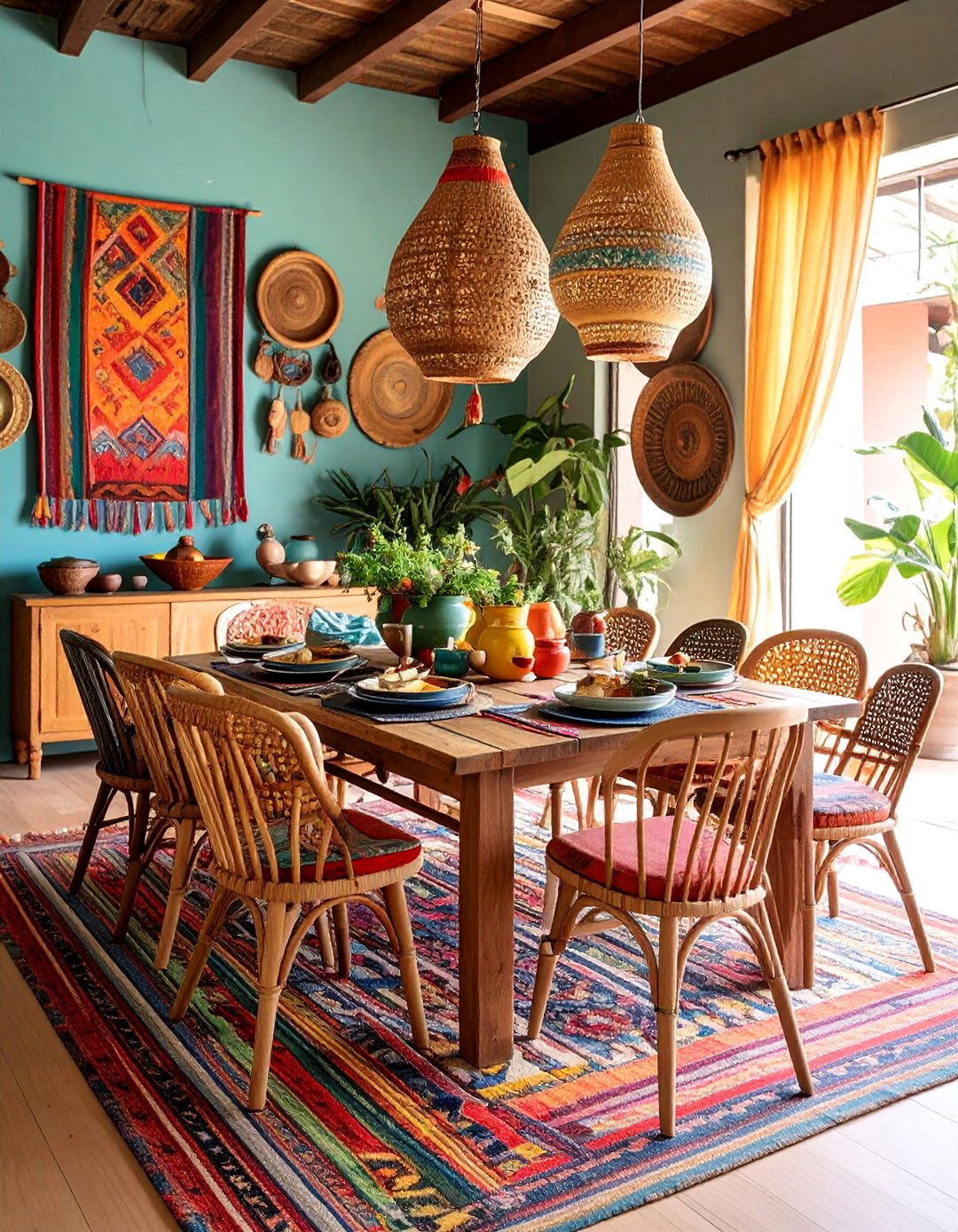 Global Market Dining Room Adventure - 25 Boho Room Ideas