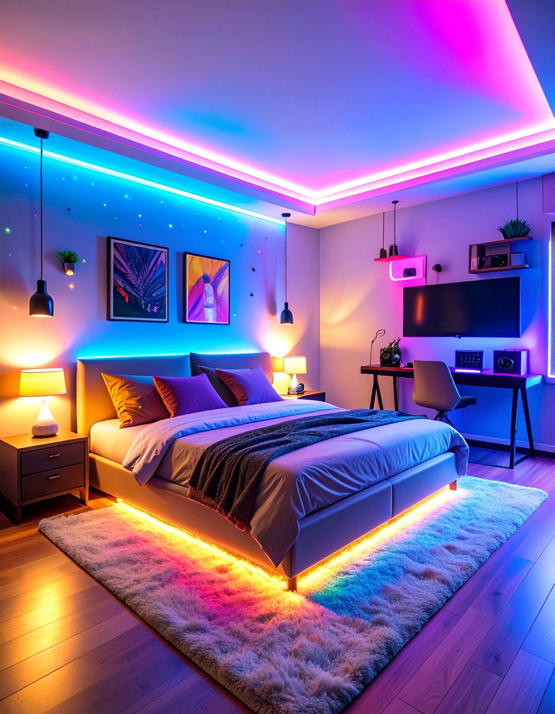 Glow Stick Rave Bedroom Theme - 25 90s Bedroom Decor Ideas