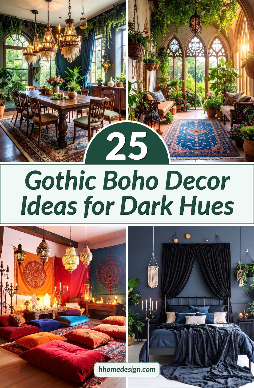 25 Gothic Boho Decor Ideas for Dark Hues