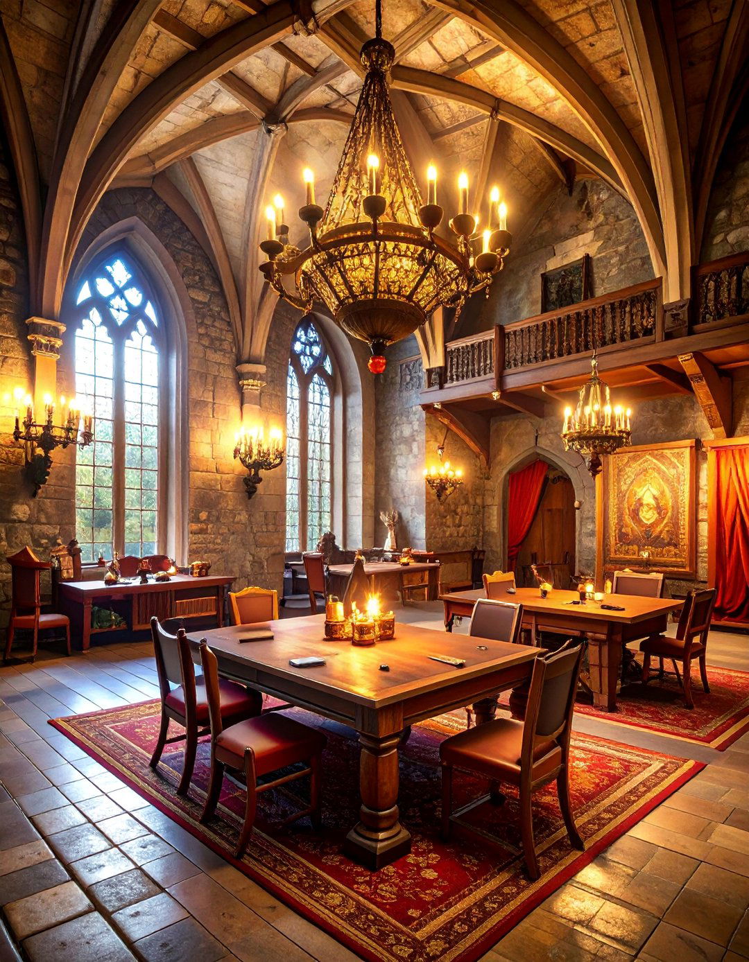 Gothic Castle Gaming Hall - 25 Luxury Game Room Ideas