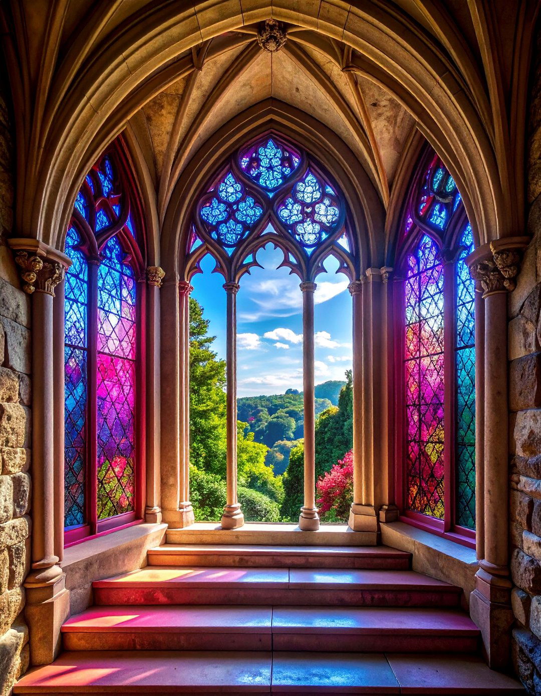 Gothic Cathedral Arch Window Film - 25 Window Film Designs