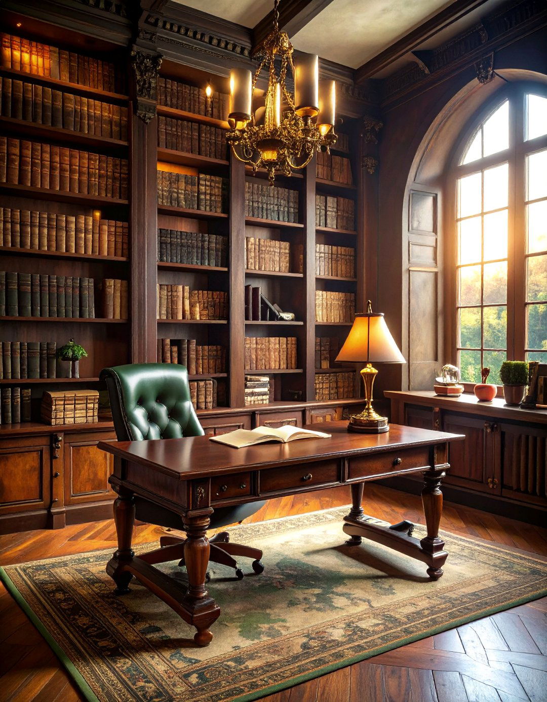 Gothic Dark Academia Study - 25 Content Creator Room Ideas
