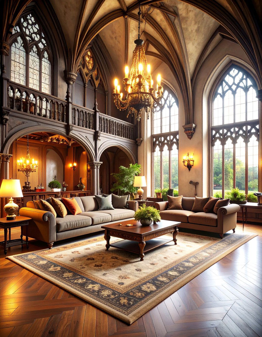 Gothic Eclectic Living Room with Bright Accents - 25 Eclectic Living Room Ideas