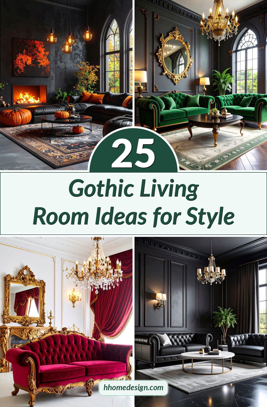 25 Gothic Living Room Ideas for Style