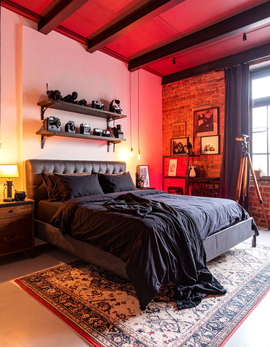 Gothic Photography Bedroom with Pastel Darkroom Elements - 25 Pastel Goth Bedroom Ideas