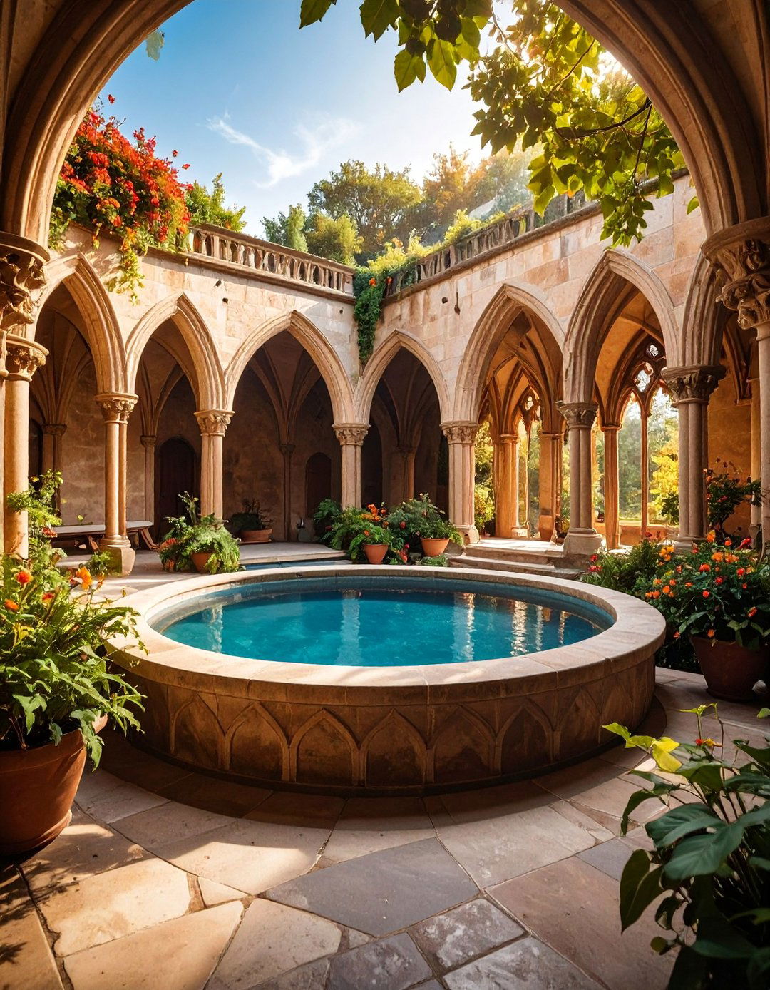 Gothic Revival Cathedral Style Structure - 25 Hot Tub Enclosure Ideas
