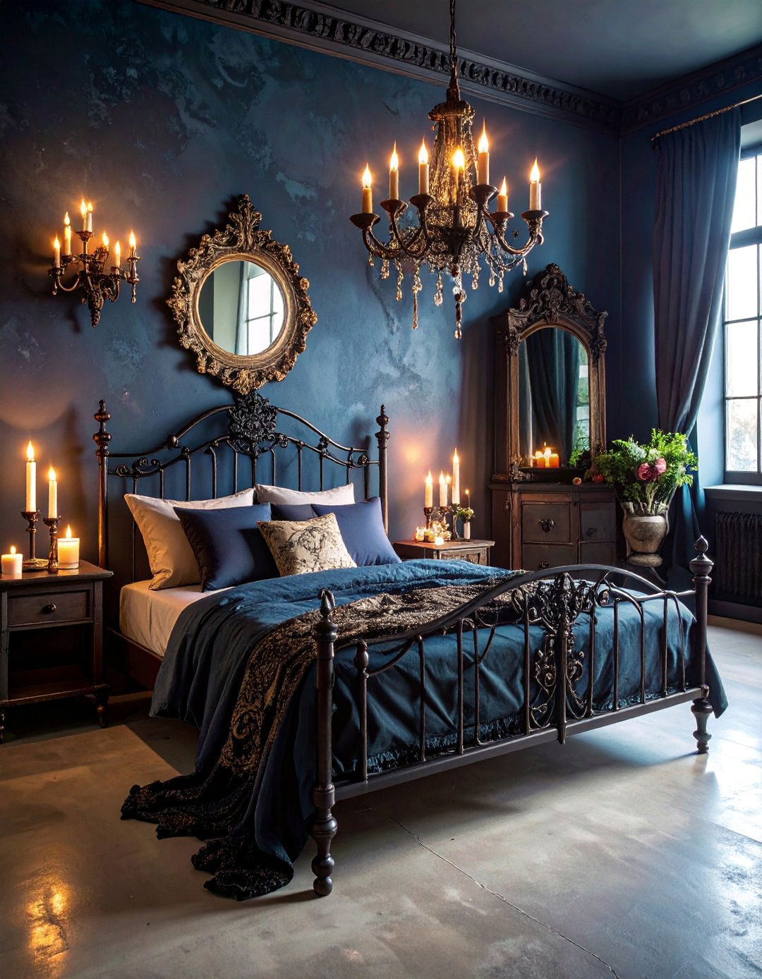 Gothic Romantic Boho Retreat - 25 Dark Boho Bedroom Ideas