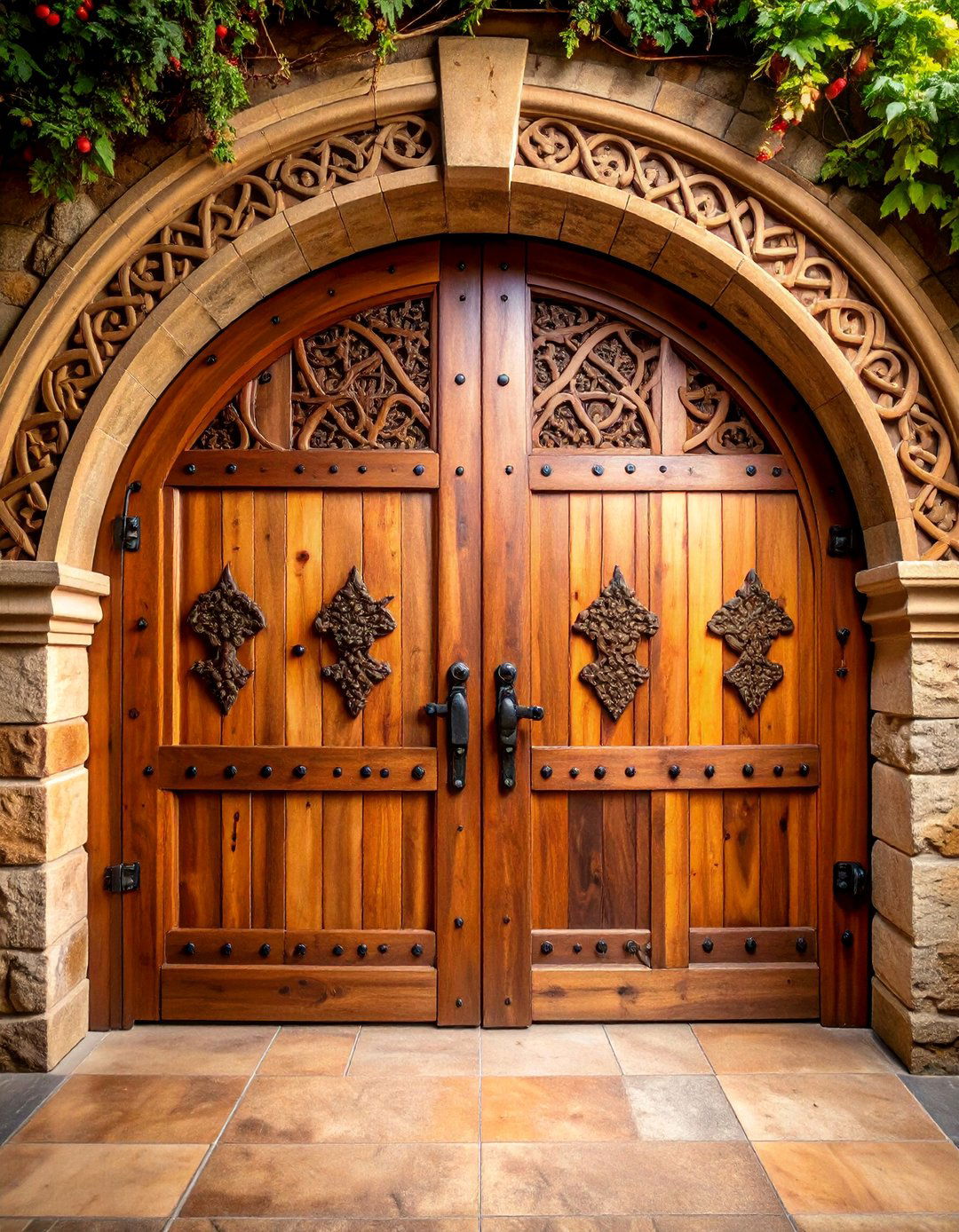 Gothic Wine Cellar Door with Tasting Window - 25 Gothic Front Door Ideas