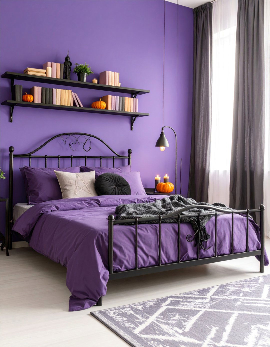 Gothic Witch Bedroom with Pastel Spell Books - 25 Pastel Goth Bedroom Ideas