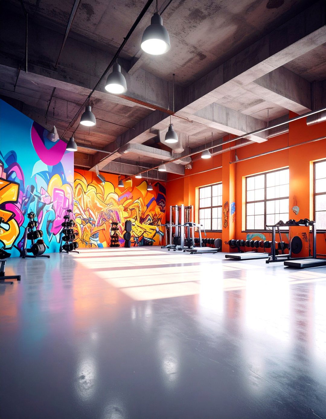 Graffiti Street Art Gym Mural - 25 Gym Murals