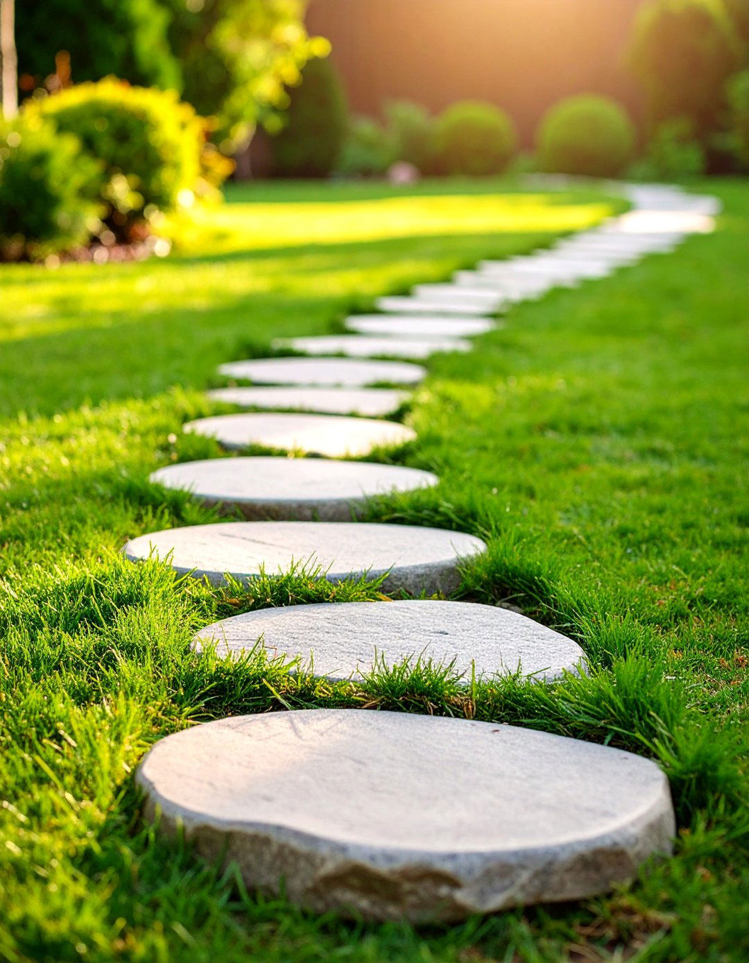 Granite Stepping Stone Garden Path - 25 Granite Walkway Ideas