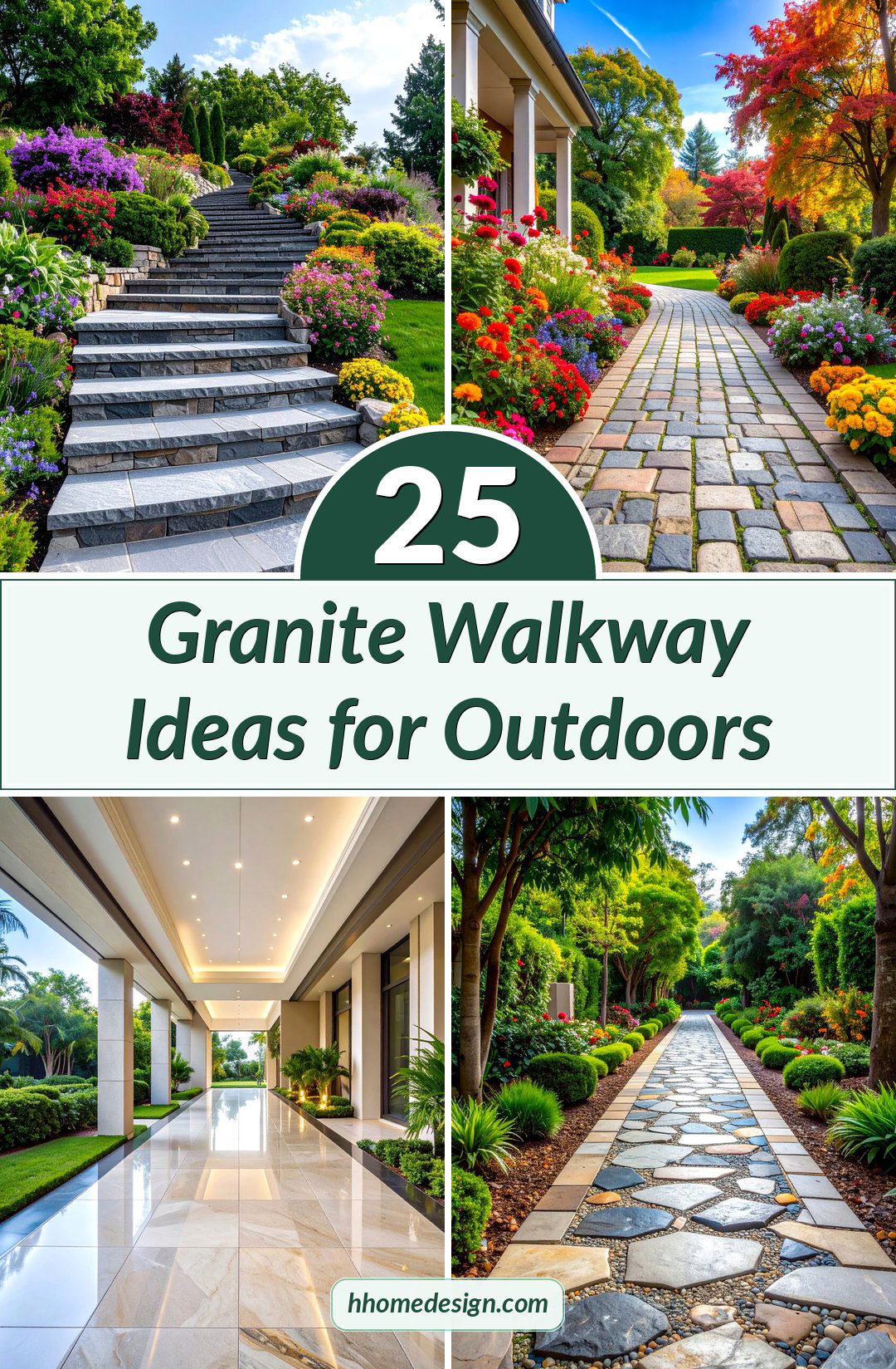 25 Granite Walkway Ideas for Outdoors