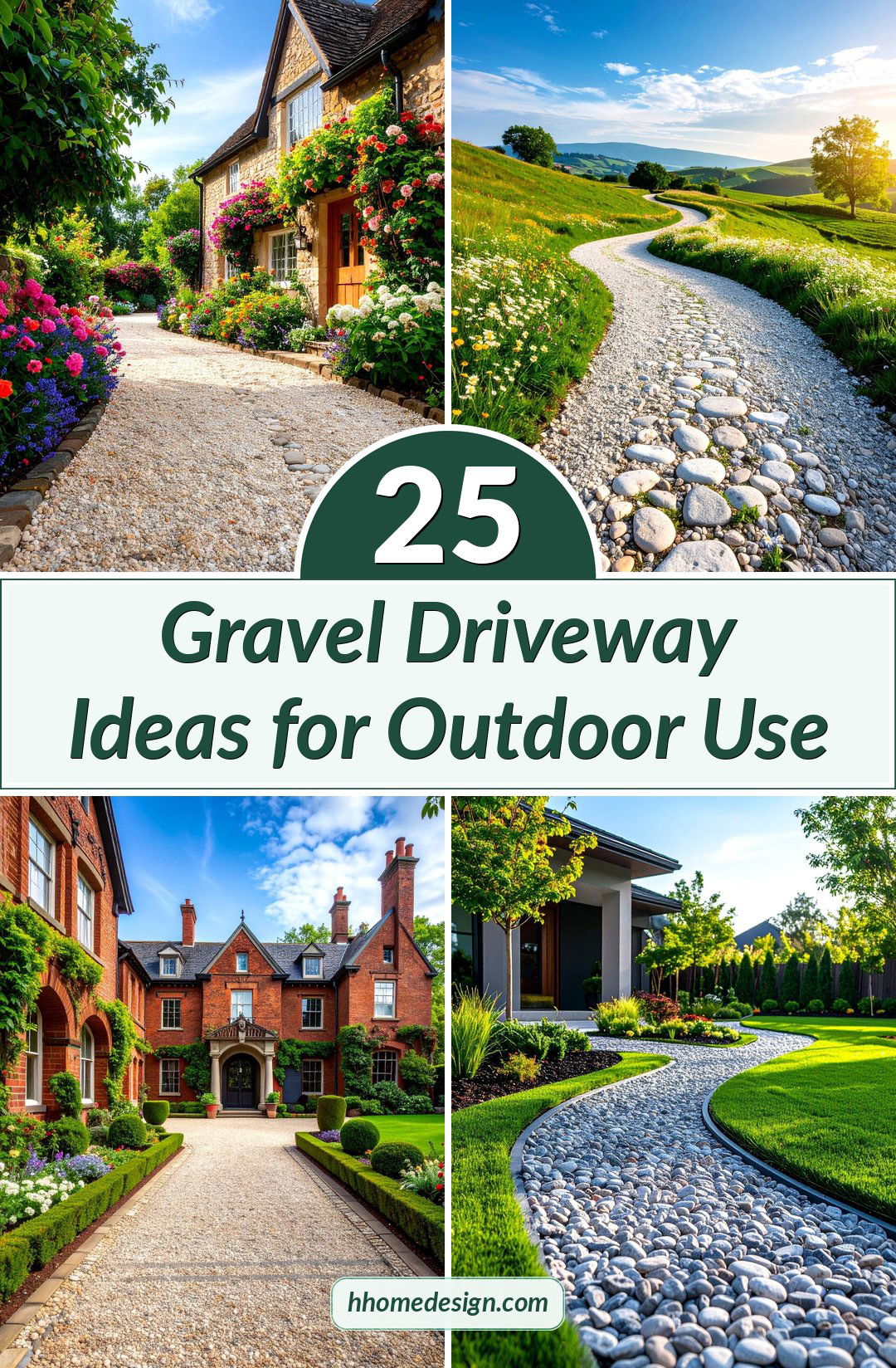 25 Gravel Driveway Ideas for Outdoor Use
