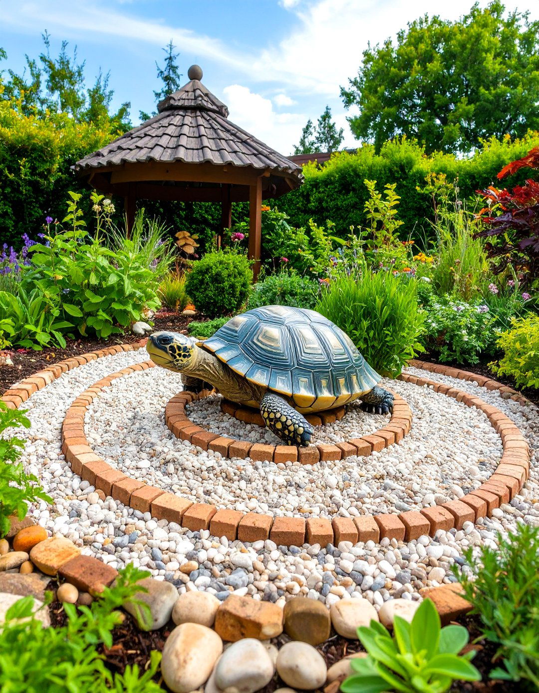 Gravel Garden Herb Spiral - 25 Gravel Garden Ideas