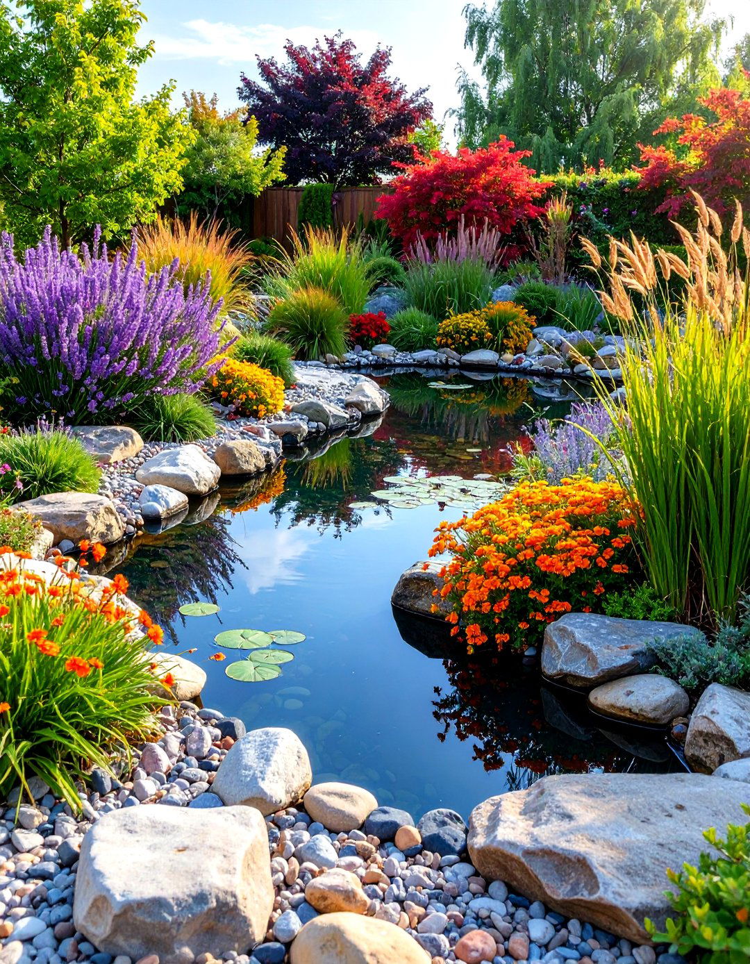 Gravel Garden Reflecting Pool - 25 Small Garden Reflecting Pool Ideas