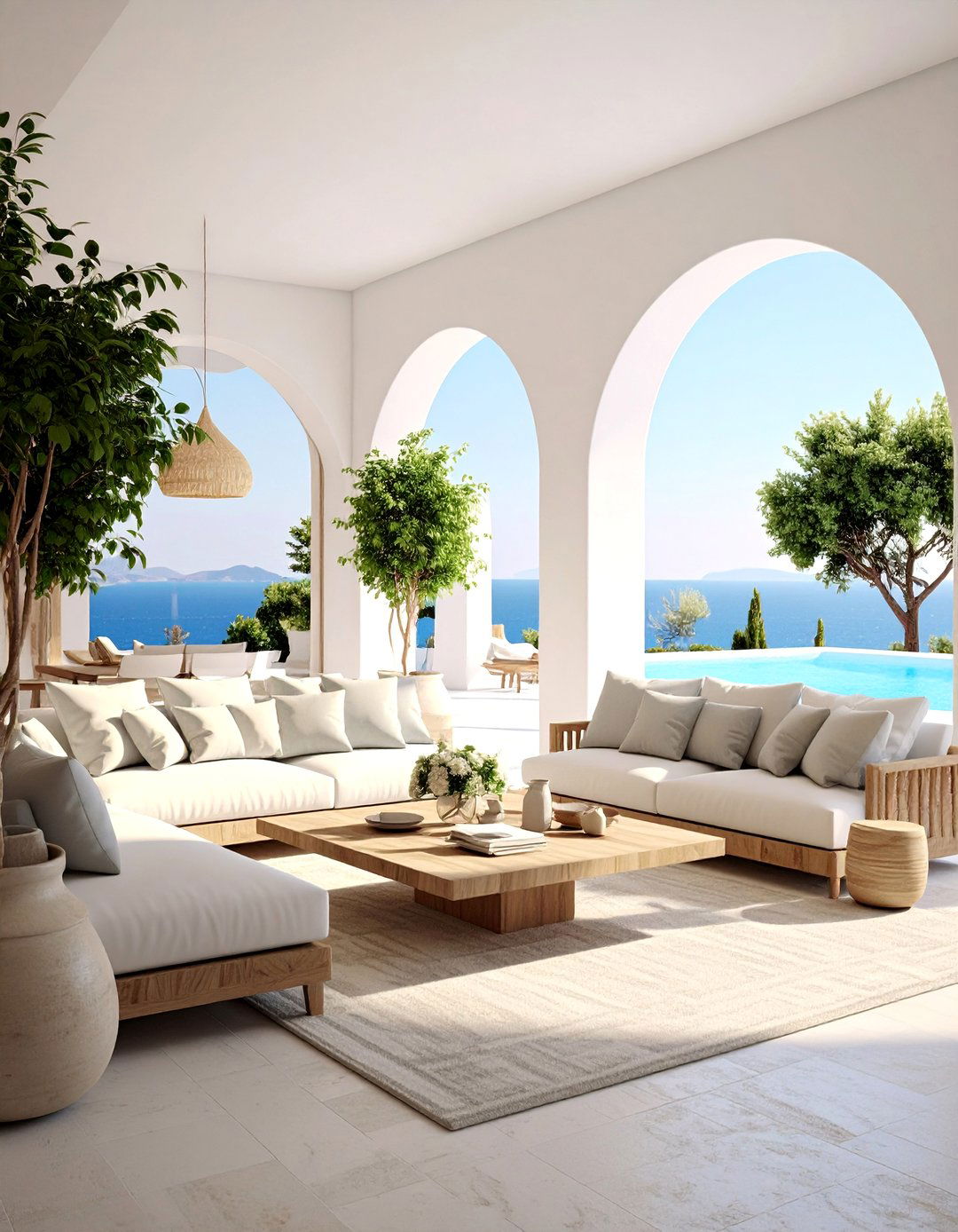 Grecian Minimalist Living Space - 25 Mediterranean Interior Design Ideas