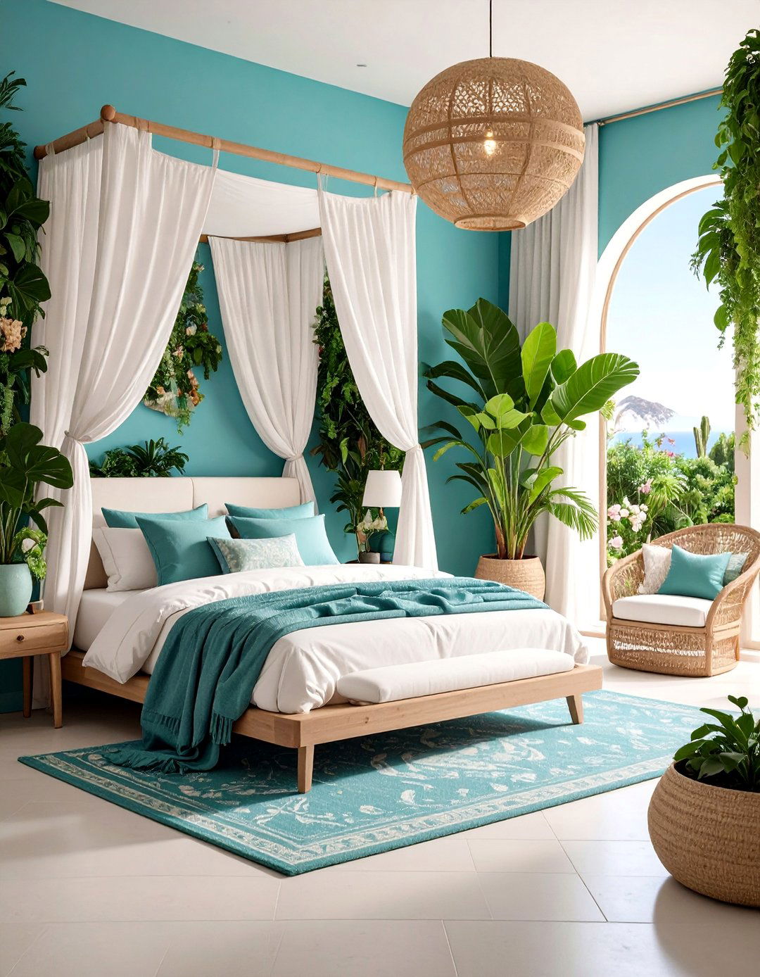 Greek Garden Oasis Bedroom - 25 Greek Bedroom Design Ideas