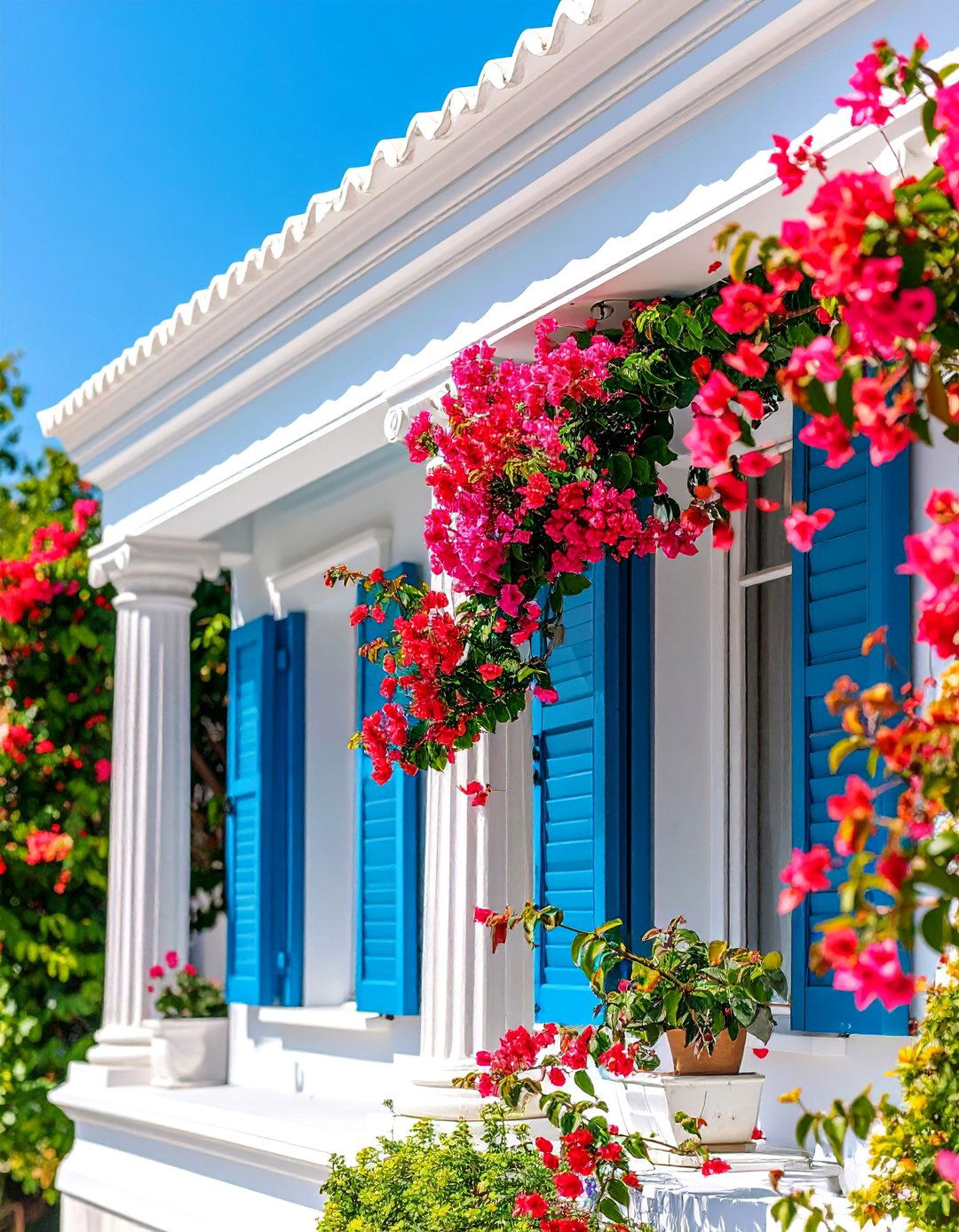 Greek Revival Window Trim with Classical Elements - 25 Exterior Window Trim Ideas