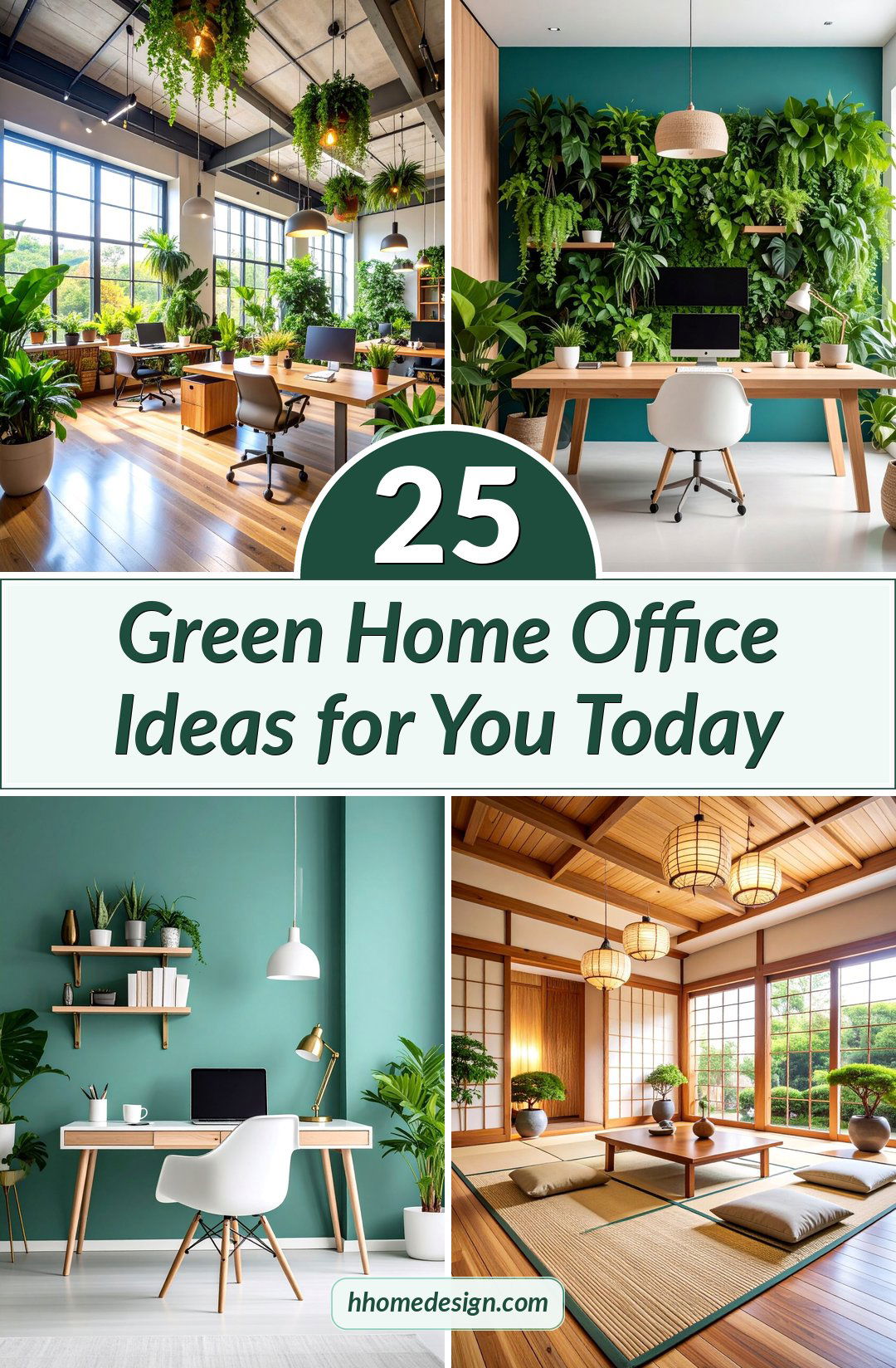 25 Green Home Office Ideas for You Today