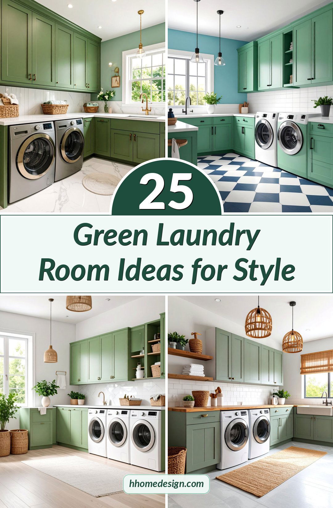 25 Green Laundry Room Ideas for Style