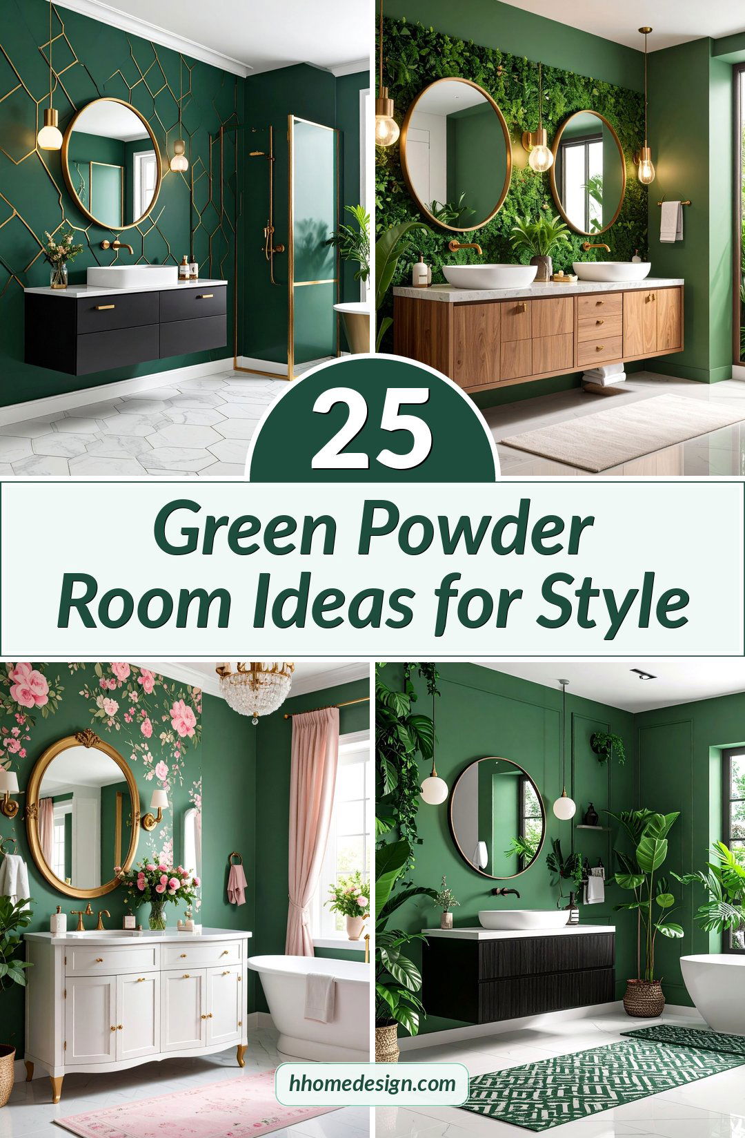 25 Green Powder Room Ideas for Style