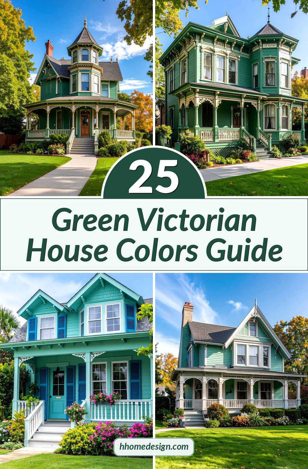 25 Green Victorian House Colors Guide