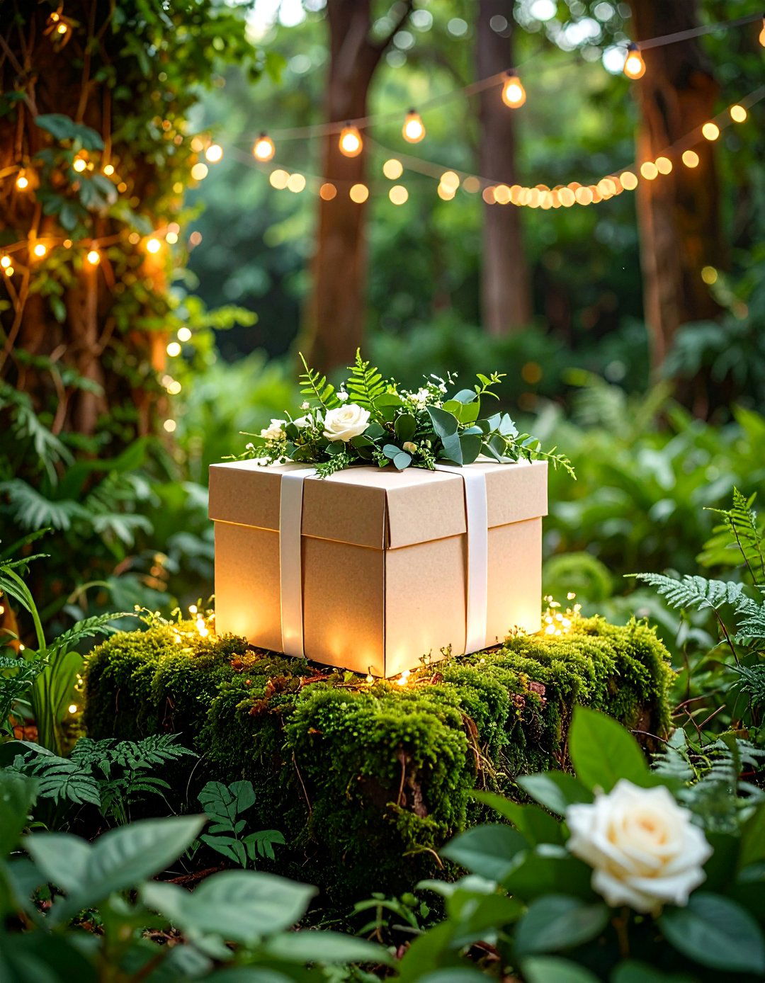 Greenery Botanical Wedding Card Box Garden - 25 Wedding Card Box Ideas