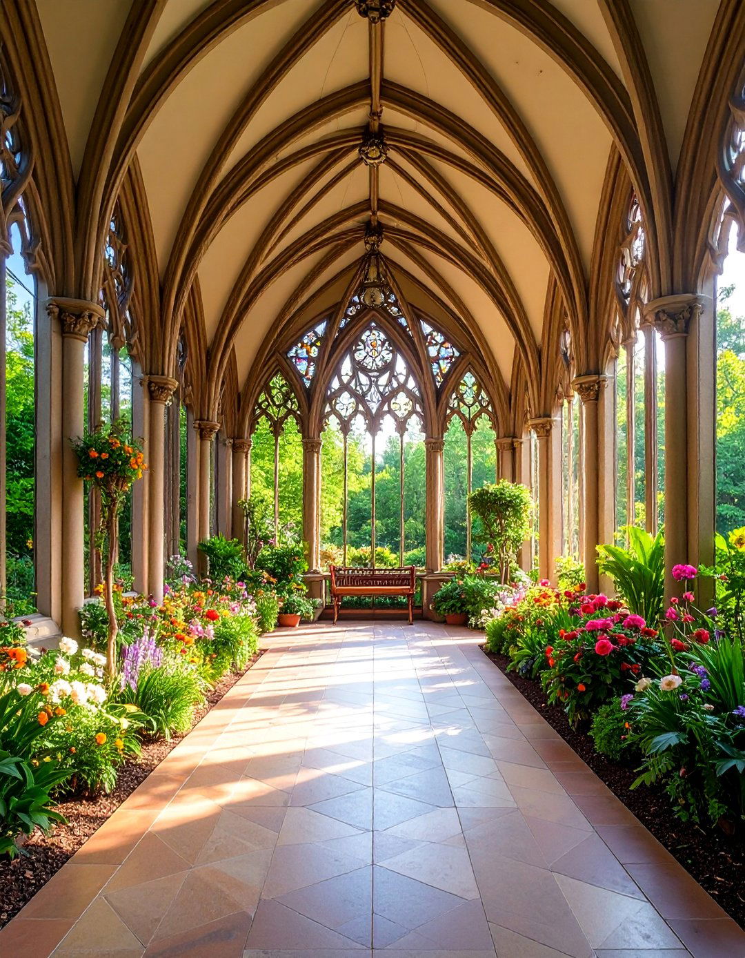 Greenhouse Chapel with Gothic Revival Architecture - 25 Greenhouse Ideas