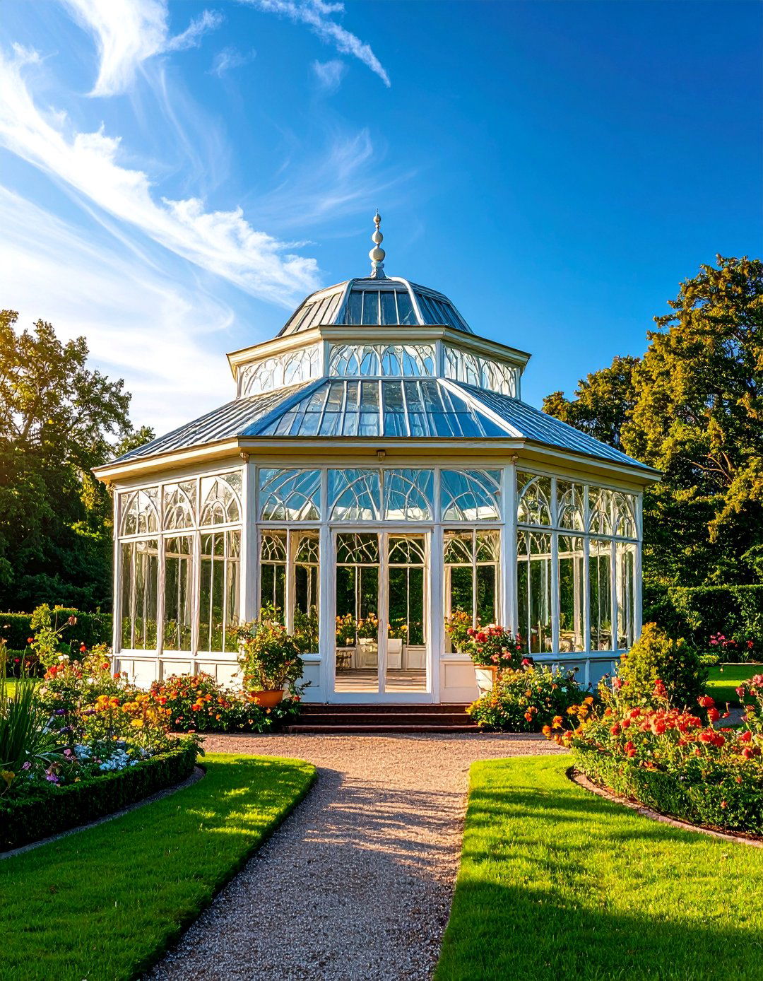 Greenhouse Gazebo with Octagonal Design - 25 Greenhouse Ideas