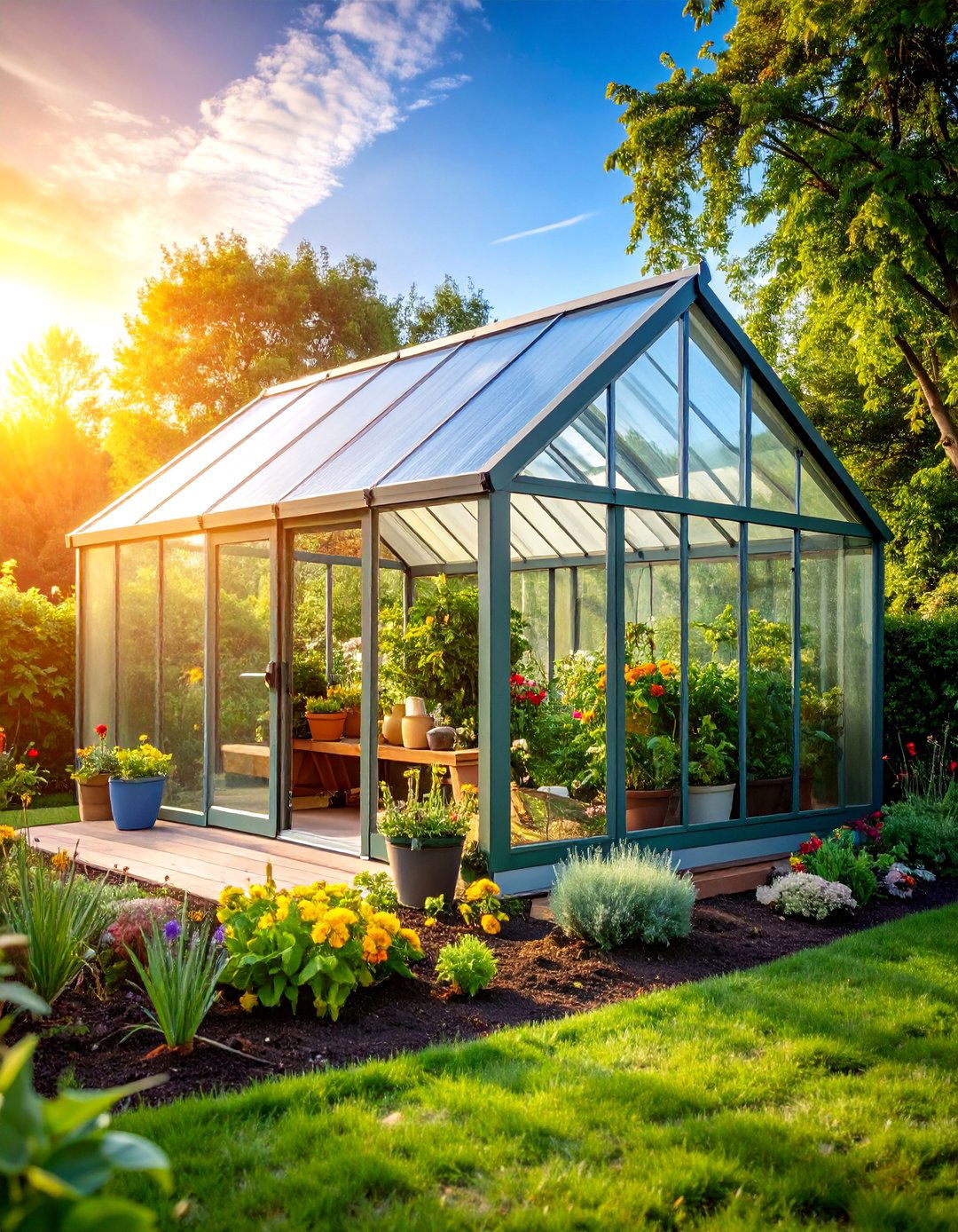 Greenhouse Shed Combination with Storage Integration - 25 Greenhouse Ideas