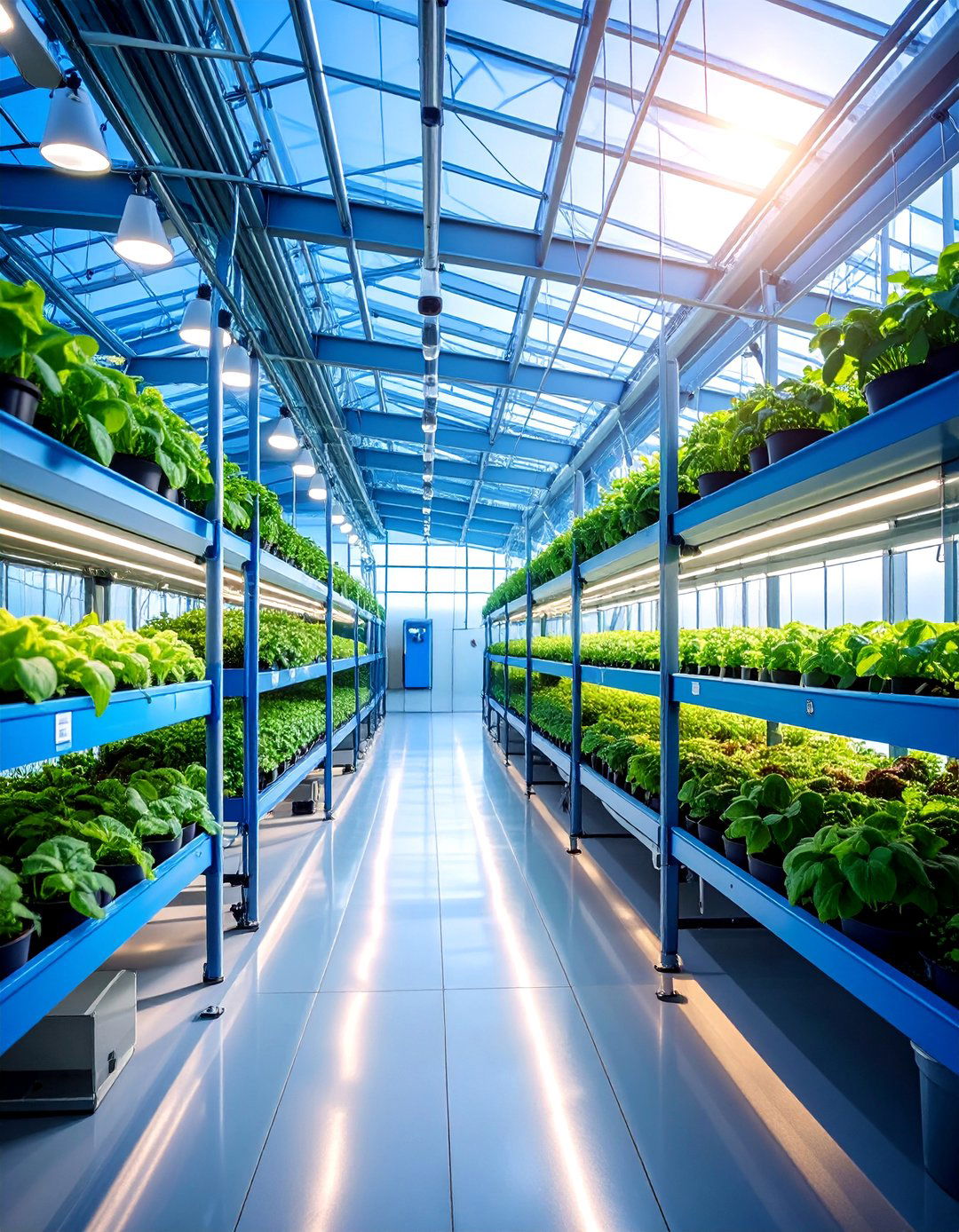 Greenhouse Shelving with Climate Control Integration - 25 Greenhouse Shelving Ideas