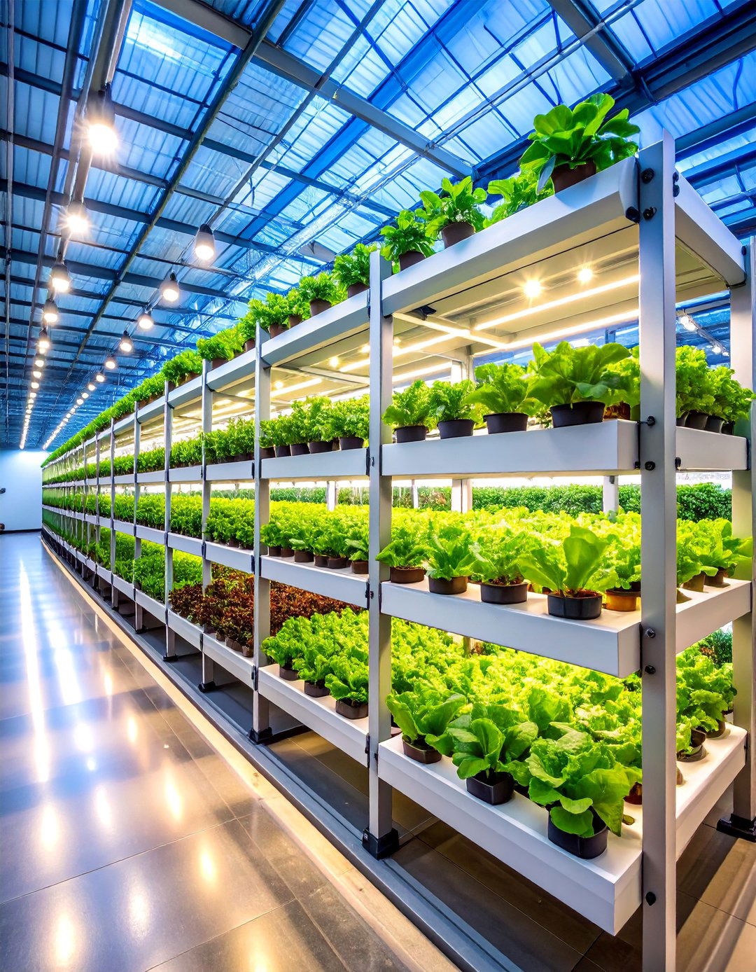Greenhouse Shelving with Vertical Hydroponic Systems - 25 Greenhouse Shelving Ideas