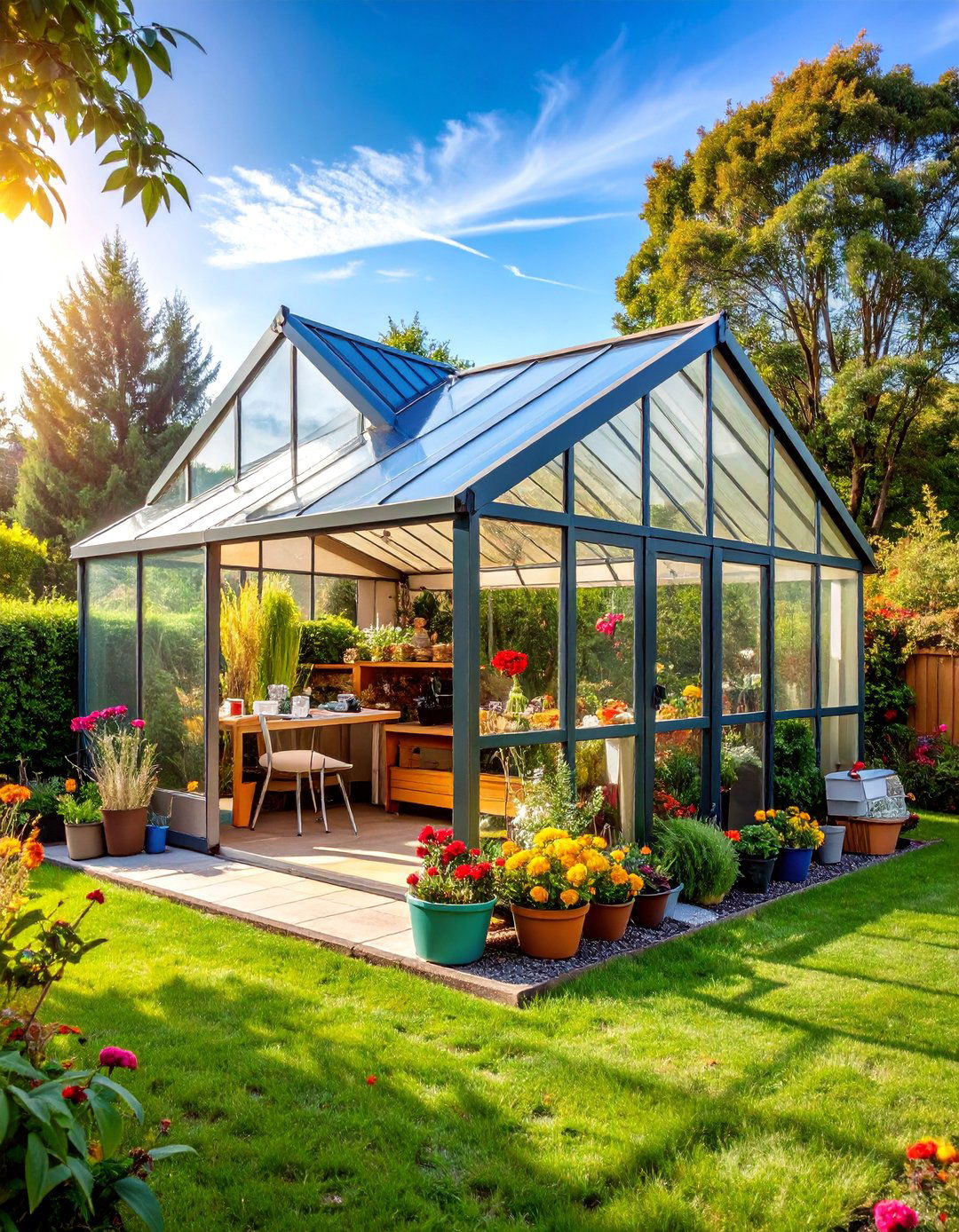 Greenhouse Style Storage with Climate Control - 25 Lawn Mower Storage Ideas