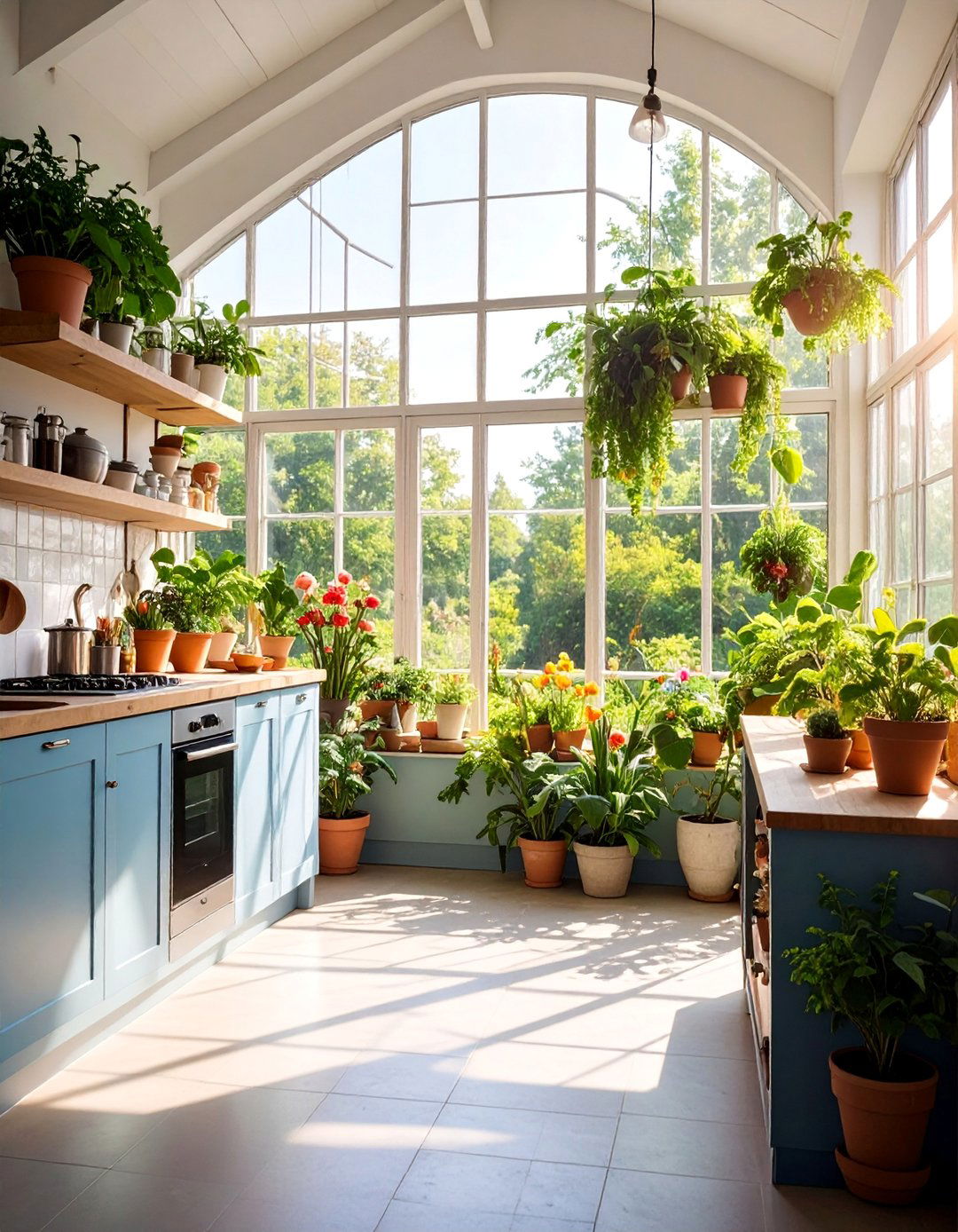 Greenhouse Window Display Showcase - 25 Kitchen Window Ideas