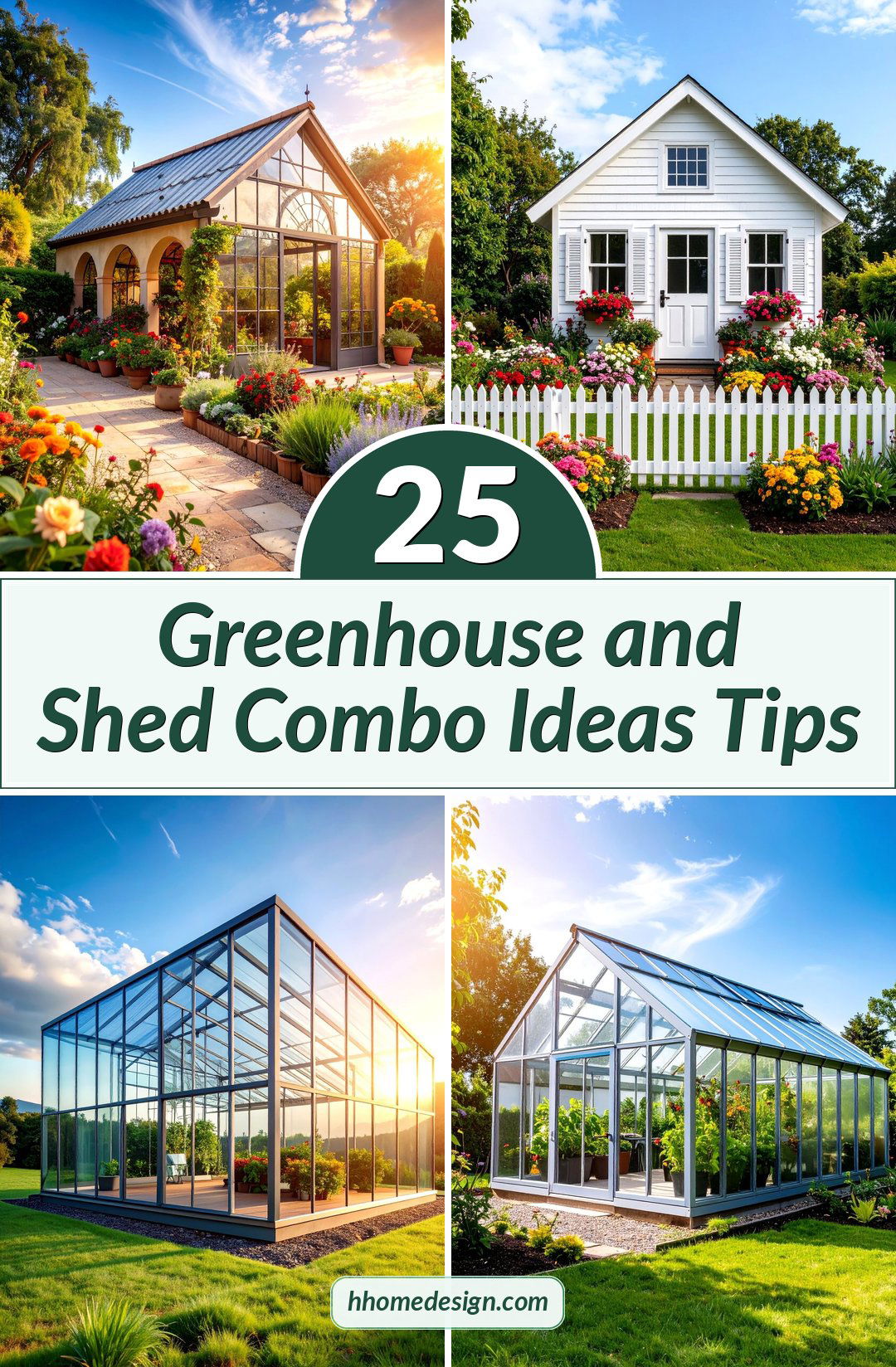 25 Greenhouse and Shed Combo Ideas Tips