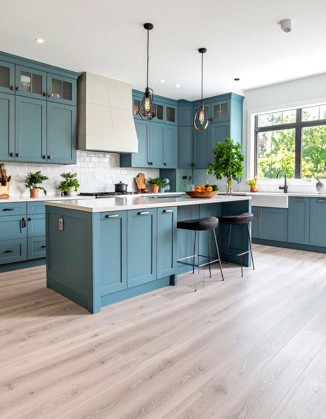 Greige Luxury Vinyl Kitchen Planks - 25 Kitchen Floor Tile Ideas