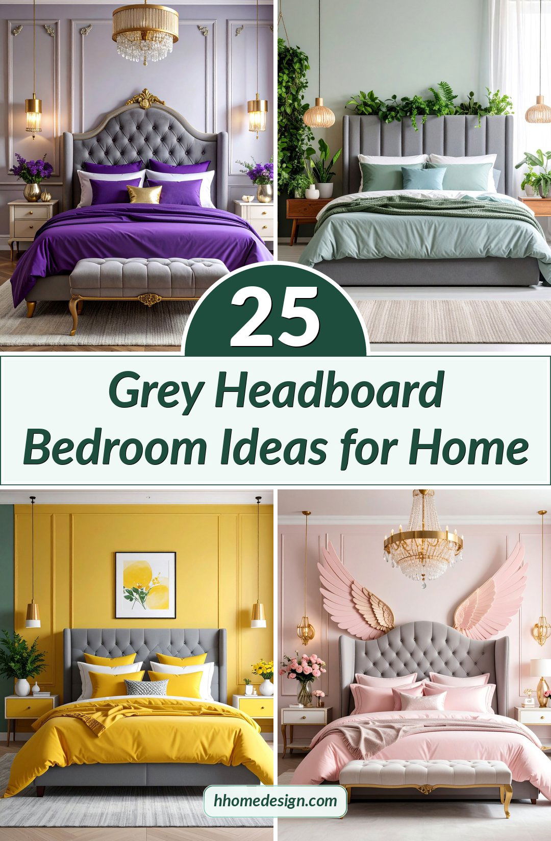 25 Grey Headboard Bedroom Ideas for Home