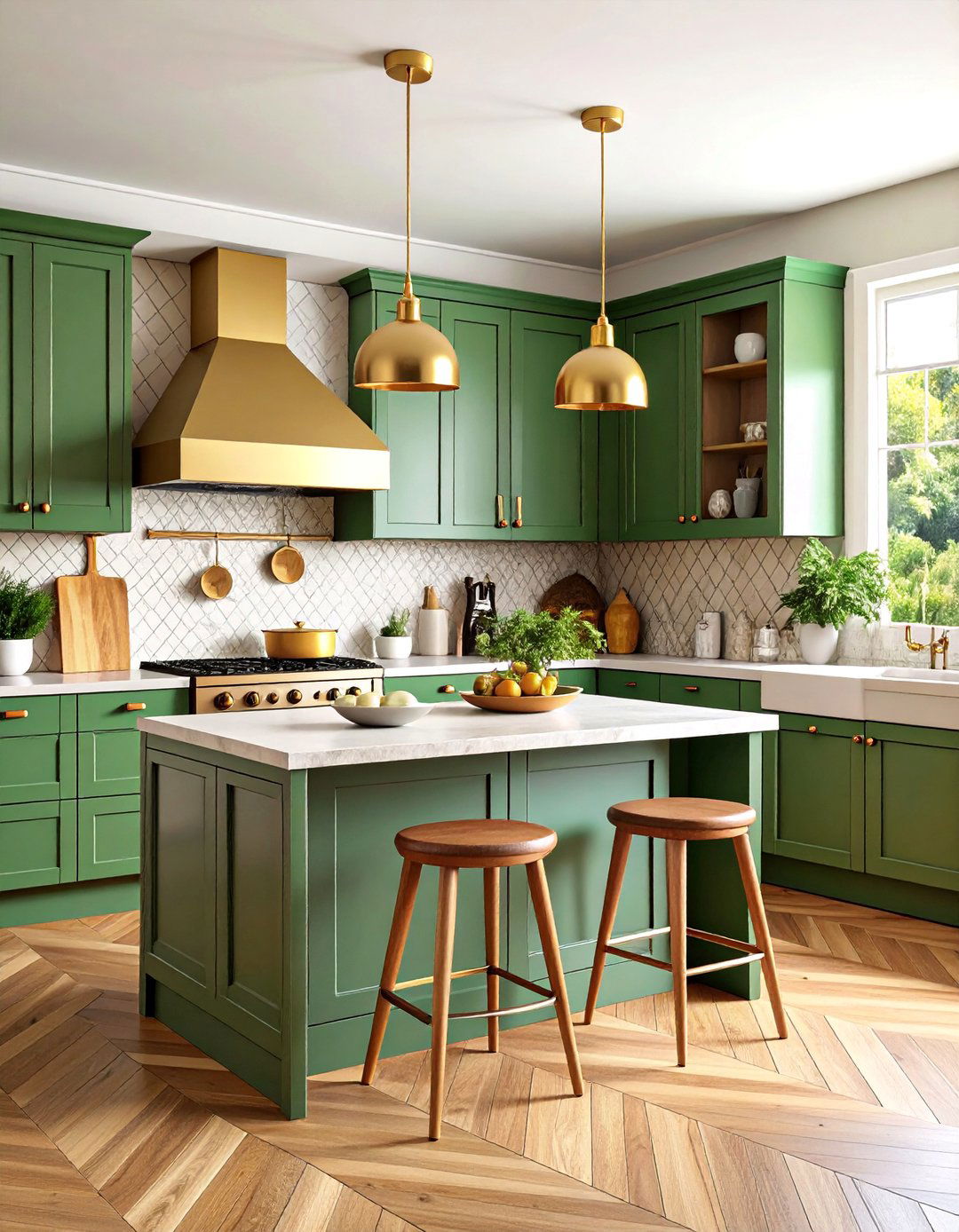 Groovy Avocado Green Kitchen with s Flair - 25 Vintage Kitchen Ideas